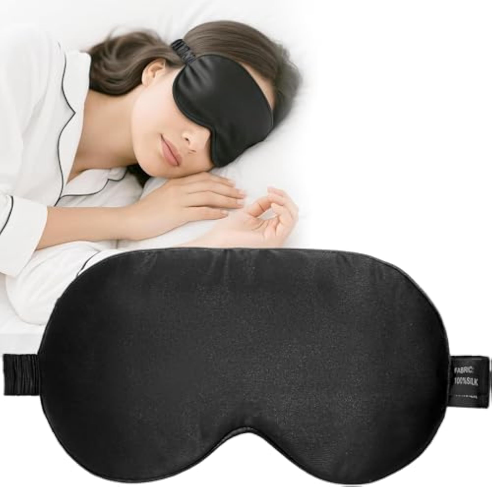 Classic Black Sleep Eye Mask, Pack of 4